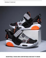 Zapatillas De Baloncesto Para Niños Y Niñas Antideslizantes Deportivas Ligera Para Exteriores Zapatos Cómodos Transpirables Talla Verdadera - details 7