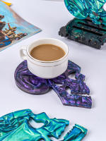 Molde De Silicona Para Halloween Calavera DIY Coaster Resina Decoración De Mesa Para Regalos De Fiesta Tamaño 16x13cm - details 4