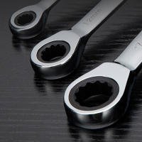 Juego De Llaves De Encaje Doble Cabeza 72 Dientes De Acero Cromo Vanadio Herramientas De Reparación Automotriz Llave De Encaje - details 1