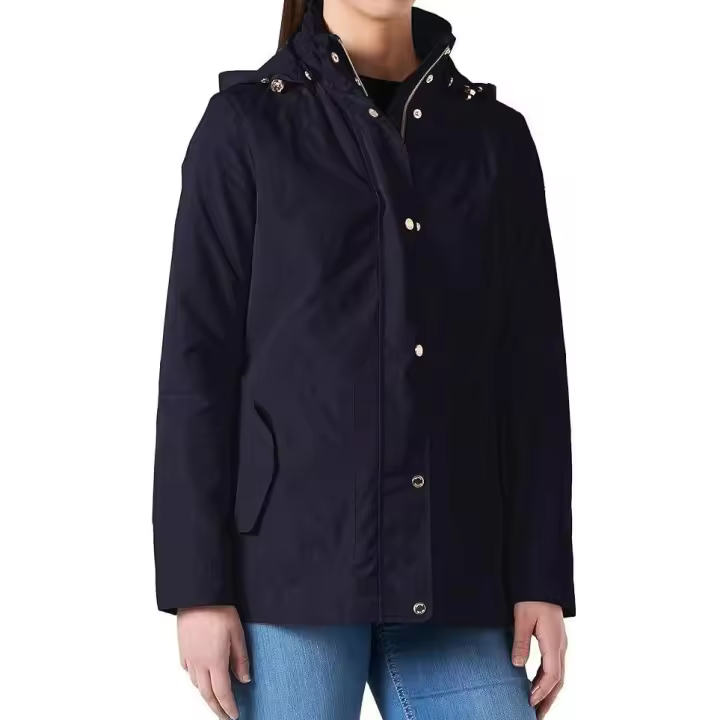 Chubasquero. Geox. Abrigo, Chubasquero GEOX W Annya, S Abrigos chubasquero para Mujer, TALLA 38, COLOR AZUL MARINO - 1