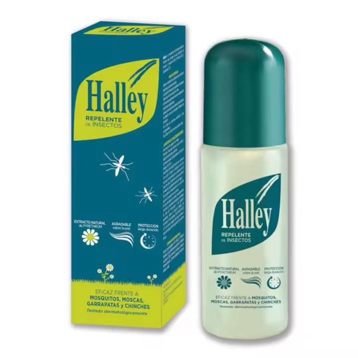 Halley Repelente de Insectos Eficaz con Extracto Natural de Pyrethrum 150ml - 1