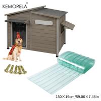 KEMORELA Puerta De Casa Para Mascotas Cortinas De Puerta Para Perro Reemplazo De Tiras De Plástico Y Vinilo Para DIY Puerta Para Perro O Gato Flap De PVC Transparente - details 3
