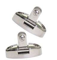 Juego De Bisagra De Acero Inoxidable 316 Con Almohadilla De Goma Para Barco Yate De Marina Hebilla De Montaje De Tipo Montaña Plateado Para Toldo Swivel - details 16