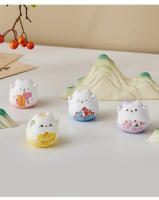 Adorno De Hogar Encantador De Gato Maneki Neko Cerámica Decoración De Suerte Animal Estatua Regalos Para Oficina Y Habitación - details 5