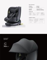 EU Children Store-Reecle Asiento de coche giratorio 360 para bebé con ISOFIX, asiento de seguridad universal para niños, asiento de coche para bebé, 40-150 cm aprox. 0-12 años - details 4