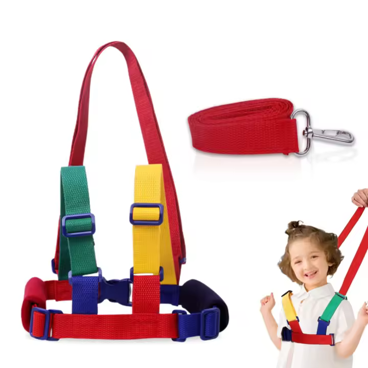 Arnés para caminar y correa de seguridad antipérdida, seguridad para bebés, correa de cuerda para niños pequeños, cinturón de mano para caminar, cuerda antipérdida para niños, muñequera, correa para bebé - 1