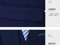 Traje De Novio Para Hombre Estilo Europeo Sólido Y Elegante Conjunto De Blazer Y Pantalones Oficina Y Bodas 2 Piezas Tallas M-6XL - details 12