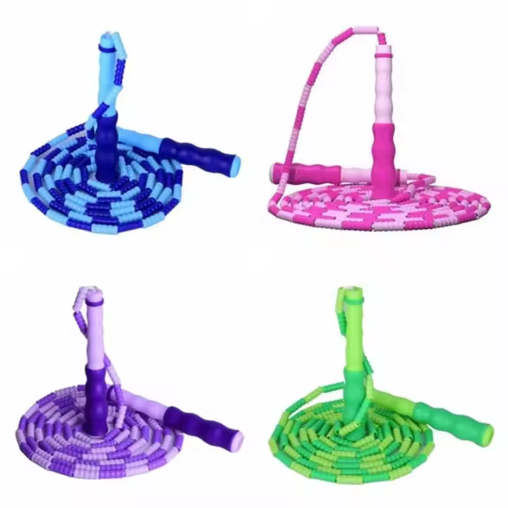 Cuerda De Saltar De Fitness Ajustable Profesional Para Adultos Y Niños Con Bola Suave Antideslizante Para Ejercicio De Pérdida De Peso Entrenamiento Cardiovascular - 1