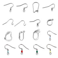 20-50Pcs Aros De Oído De Acero Inoxidable Para Joyería DIY Cerraduras De Aros Para Orejas Accesorios De Metal Sin Alérgenos - details 0