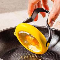 Anillas de huevo Amarillos para freir, Huevo Frito, anillos para freir, Molde Redondo de silicona antiadherente resistant al Calor para panqueques para huevo Mcmuffin Crumpets, accesorios de utensilios de cocina - details 1