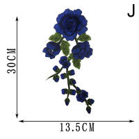 1PC Parche Bordado De Floral Para Ropa Patch De Rosa Tamaño 30cm * 13.5cm Accesorios De Costura Hechos a Mano Y Ecológicos - details 14