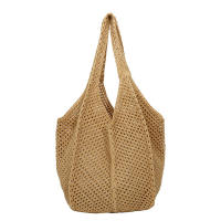 Bolso De Hombro Para Mujer Estilo Bohemio Hecho a Mano Capacidad Grande Saco De Mano De Paja Tejida Casual Bolso De Playa Verano - details 30