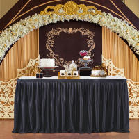 Decoración De Fiesta En Encaje Satinado Para Mesa Cumpleaños Boda Conferencia Enrollable De 15 Metros Sin Químicos Peligrosos - details 4