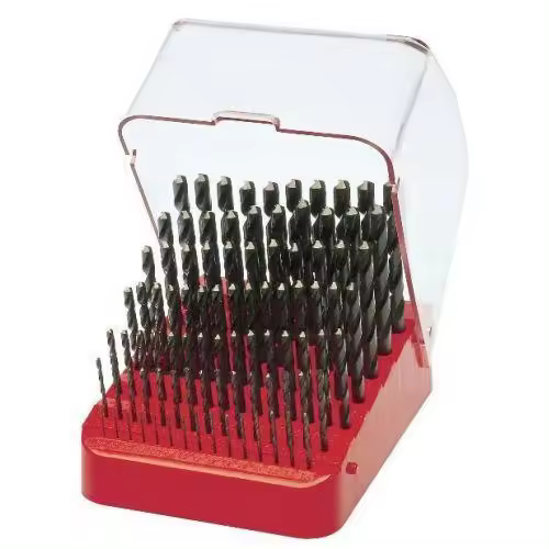Juego de 91 brocas hss rectificadas en estuche plástico - 1