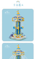 Bloques De Construcción Creativos 1892Pcs Amusement Park Rotating Windmill Modelo Para Niños Juguete De Navidad Set De Bloques De Pila - details 4