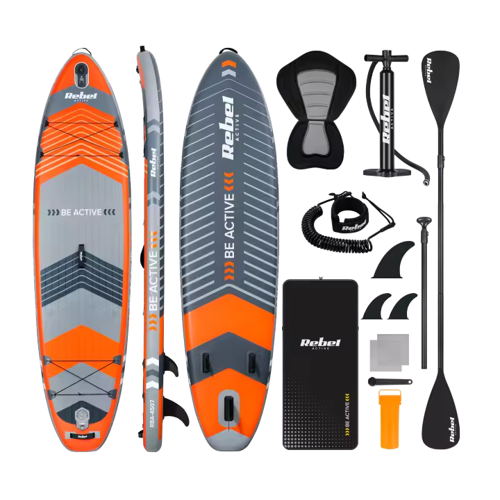 Tabla de SUP inflable con asiento de natación, juego de remos de 335 cm Rebel - 1