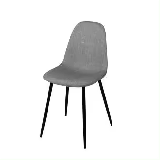 MOBELSTORE SILLA JULIETA GRIS PATA NEGRA - 1