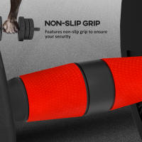 HOMCOM Juego de Mancuernas Ajustables de 20 kg 2 en 1 Juego de Pesas de Dumbbell con Barras Conexión y Barra de Extensión Kit de Levantamiento de Pesas para Hombres y Mujeres Gimnasio en Casa Negro - details 4