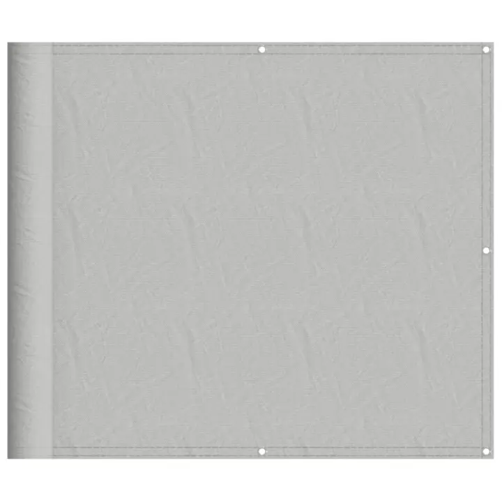 Pantalla de Balcón 100% poliéster Oxford gris Claro 90x400 cm - 1