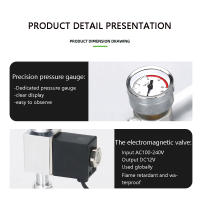 Kit De Generador De CO2 Para Acuario ZRDR DIY Con Contador De Burbujas Y Válvula De Solenoide Para El Crecimiento De Plantas Acuáticas - details 5