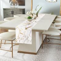 Corredor De Mesa Con Textura De Mármol Blanco Gris Oro Para Cocina Comedor Sofa Mesa De Noche Hogar Tablerunner De Textura - details 5
