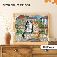 Rompecabezas De Papel 100 Piezas Con Imagen De Animales De Dibujos Animados Juguete Educativo Para Adultos Y Niños Desestresante Regalo Ideal Para Educar Y Divertir - details 3
