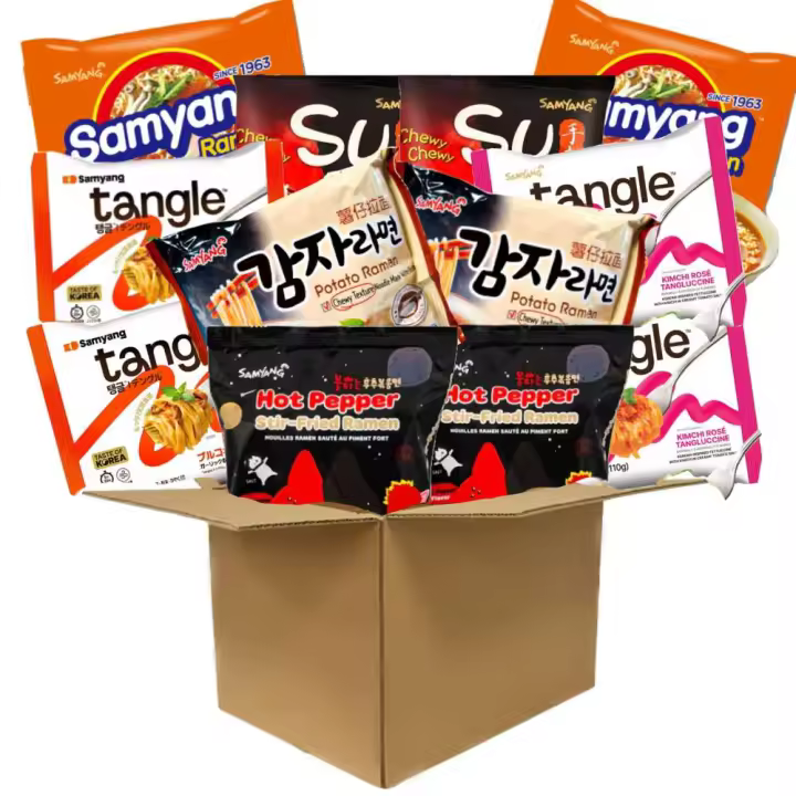SAMYANG Ramen Coreano, fideo instantáneo,BULDAK, Ramen de Patata,Ramen de Kimchi, sabor Auténtico de Coreana - 1