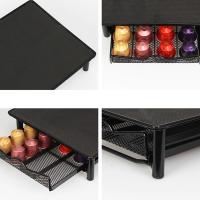Cajón de 40 Cápsulas Café y Soporte de Máquina Cafetera para Nespresso Classic Funcional 2 en 1 丨Capacidad para 40 Cápsula丨Organizador de Café para Cocina u Oficina丨Ahorro de Espacio丨Material Resistente en Acero - details 1