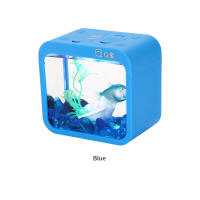 Acuario Pequeño Creativo Con Luz Colorido Y Desmontable Para Betta Sin Batería Seca Incluida Ecología Mini Escenario Acuático - details 8