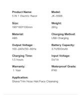 Kensen 5 En 1 Afeitadora Eléctrica 7D Cabeza De Corte Flotante Recargable Kit De Afeitado Para Hombres IPX6 Impermeable Trimmer De Barba - details 9