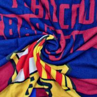 Barça Toalla, FC Barcelona Toalla, Toalla de Playa, de Fútbol,  Azulgrana, 70 x 140 cm, Producto Oficial, Microfibra, Unisex - details 2