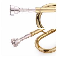 Boquilla De Trompeta Plateada 7C Para Principiantes Compatible Con Bb Repuesto De Boquilla De Música De Instrumentos - details 7