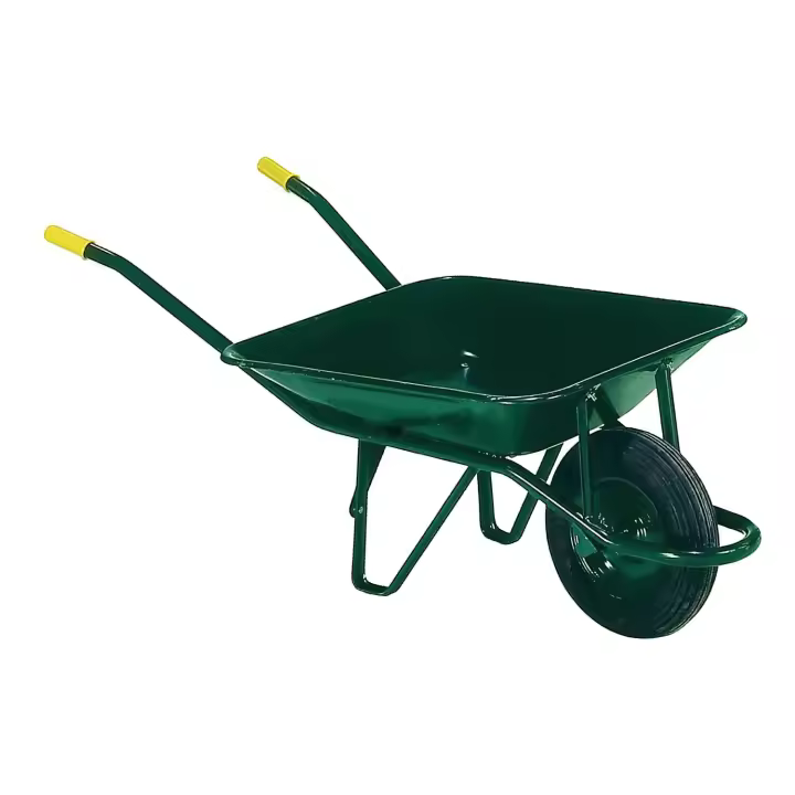SANCO STORE - WOLFPACK LINEA PROFESIONAL Carretilla Obra Verde Metálica Desmontada - 1