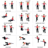 Kit De Pilates Con Resistencia Y Bola Portátil Para Gimnasio En Casa Entrenamiento Completo Barra De Resistencia Para Brazos Manos Y Muñecas - details 5