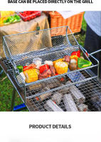 Cesta De Malla Para Barbacoa Y Rotisserie En Acero Inoxidable Herramienta De Cocina Para Grill Y Barbecue - details 5