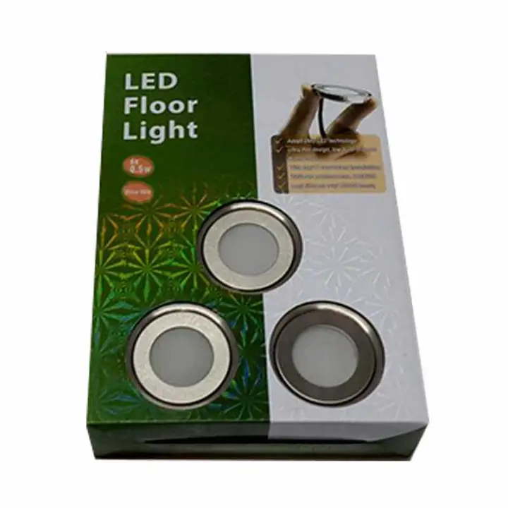 Barcelona LED Kit 6 focos LED RGB empotrables en suelo Ø58x9mm 0,5W 12V-DC IP67 - 1