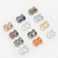 20 Pcs Colgantes De Oso Cartoon 12x15MM Bolas De Vidrio Para Creación De Joyas DIY Pendientes Y Pulseras Accesorios De Moda - details 3