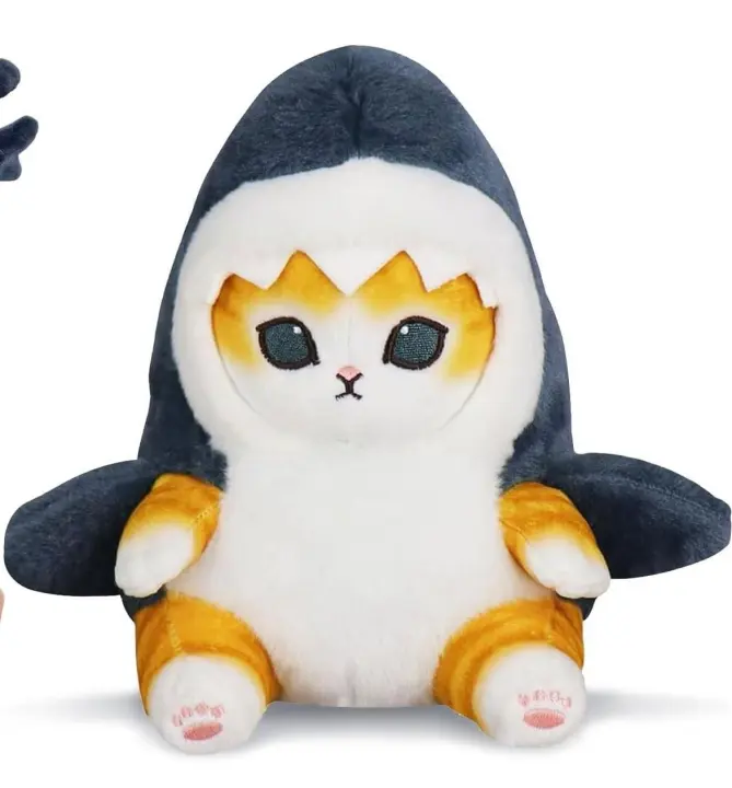 Juguete de muñeca de tiburón gato, juguete de felpa de tiburón gato, animal de tiburón gato de felpa, peluche de tiburón gato - 1
