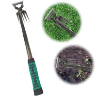 Herramienta De Jardinería Multifuncional Para Eliminar Malas Hierbas Y Raíces De Hierba Carbono Acero Con Mango De Goma Para Yarda Y Jardín - details 5