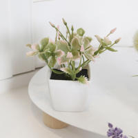 Set De Decoración Para El Hogar Con Plantas Artificiales De Evergreen Miniatura En Macetas Pequeñas Plantas Bonsái Para Exhibición Y Uso En La Oficina - details 10