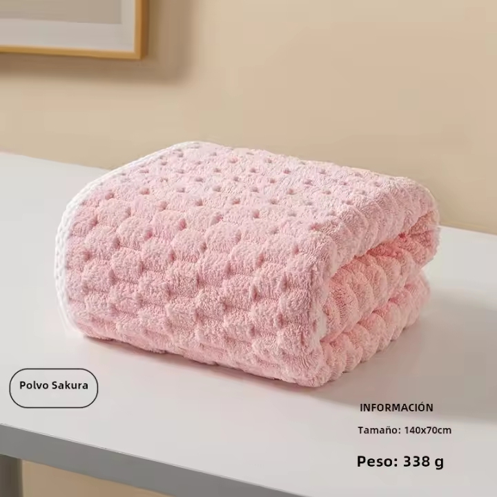 Toallas De Baño Super Suaves De Microfibra Toallas Nubladas Esenciales Para Secado Rápido Pack De 1 Toallas Para Gimnasio Y Viajes - 1