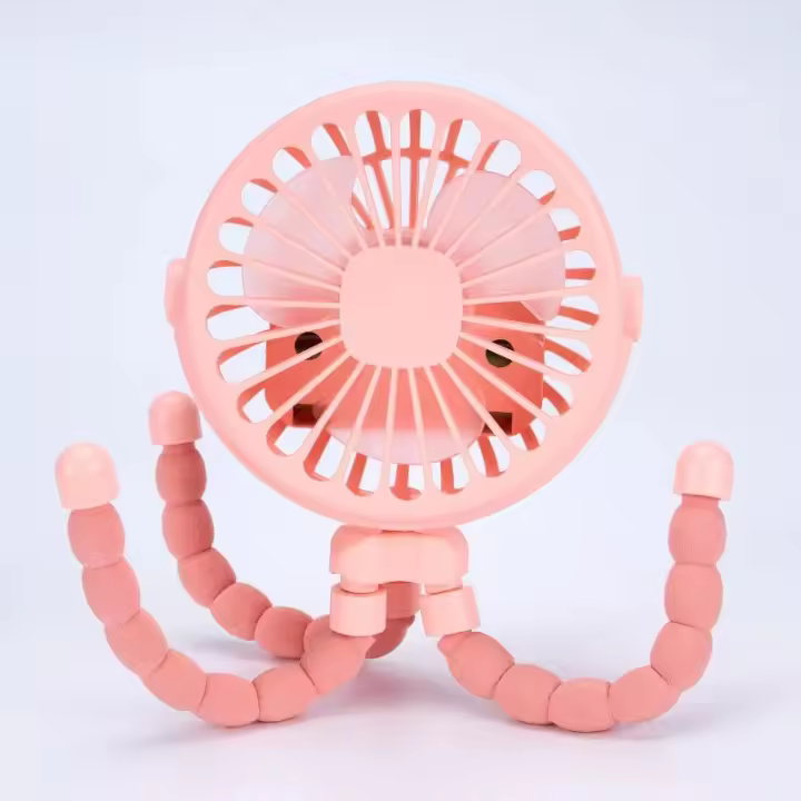 Mini ventilador portátil plegable de pulpo, multifuncional, Cinco en uno, Silencioso, para el hogar, dormitorio, cochecito de Bebe, múltiples Escenas - 1