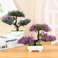 Pequeño Árbol Bonsái Artificial Verde En Maceta Flor Falsa Para Decoración De Habitaciones Casas Bodas Jardines Arreglo Ornamental - details 1