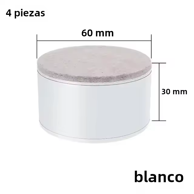Juego De 4 Piezas De Pies Para Muebles Cubiertas De Pies Redondas/Cuadradas Elevadores De Sofá Base De Mesa De Café Masa Almohadillada Para Camas Y Armarios Del Hogar - 1