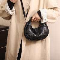 Bolso De Hombro PU Cuero Moda Color Sólido Con Red Trendy Bolso Cruzado Pequeño Para Damas Lujo Diseñador Bolsos De Mano - details 10