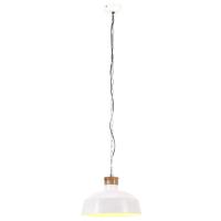 vidaXL Lámpara colgante industrial 58 cm blanca E27 - details 1