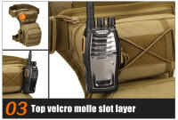 Bolsa De Pierna Para Hombres Mochila De Cintura Deportiva Multifuncional Para Senderismo Pesca Motocicleta Camping Viajes - details 12