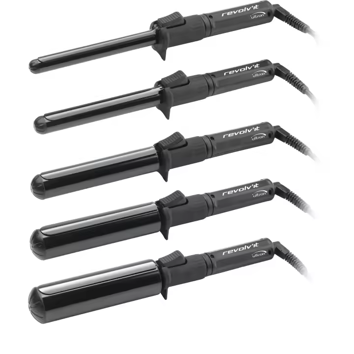 ULTRON REVOLVIT ROTATING CURLING IRON SALON EDITION TENACILLA 38, 32, 26, 19, 15 mm. - 1