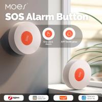 Botón De Alarma SOS ZigBee Tuya MOES Notificación APP Para Ayuda Emergente En Hogar Enfermería Para Ancianos Y Niños - details 0