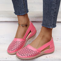 Sandalias De Verano Para Mujer Tobilleras Retro Con Botones Cómodas Mary Jane Talla Grande 43 Zapatos De PU Con Suela De Goma - details 4